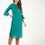 cotton criss-cross bell sleeves straight kurta,blue,(s,m,l,xl,2xl,3xl)