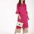 cotton criss-cross bell sleeves straight kurta,magenta,(s,m,l,xl,2xl,3xl)