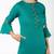 cotton criss-cross bell sleeves straight kurta,blue,(s,m,l,xl,2xl,3xl)