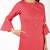cotton criss-cross bell sleeves straight kurta,peach,(s,m,l,xl,2xl,3xl)