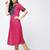 rayon block printed flared kurta,magenta,(s,m,l,xl,2xl,3xl)