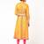 Rayon floral print anarkali kurta ,mustard,(s,m,l,xl,2xl,3xl)