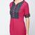rayon block printed flared kurta,magenta,(s,m,l,xl,2xl,3xl)