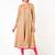 Cotton floral print anarkali kurta ,beige,(s,m,l,xl,2xl,3xl)