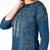 Rayon block print front slit straight kurta with palazzo set,blue,(s,m,l,xl,2xl,3xl)