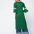 cotton criss-cross bell sleeves straight kurta,green,(s,m,l,xl,2xl,3xl)