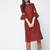 cotton criss-cross bell sleeves straight kurta,maroon,(s,m,l,xl,2xl,3xl)