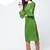 cotton criss-cross bell sleeves straight kurta,green,(s,m,l,xl,2xl,3xl)