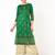 cotton gold print straight kurta,green,(s,m,l,xl,2xl,3xl)