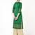 cotton gold print straight kurta,green,(s,m,l,xl,2xl,3xl)