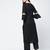 cotton criss-cross bell sleeves straight kurta,black,(s,m,l,xl,2xl,3xl)
