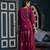 Rayon block print anarkali palazzo set,wine,(s,m,l,xl,2xl,3xl)