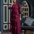 Rayon block print anarkali kurta,wine,(s,m,l,xl,2xl,3xl)