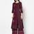 rayon block print straight kurta,wine,(s,m,l,xl,2xl,3xl)