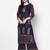 rayon block print straight kurta,navy blue,(s,m,l,xl,2xl,3xl)