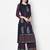 rayon block print straight kurta,navy blue,(s,m,l,xl,2xl,3xl)