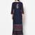 rayon block print straight kurta,navy blue,(s,m,l,xl,2xl,3xl)