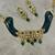green kundan choker necklace set