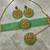 mint green kundan choker set with maang tikka