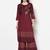 rayon block print straight kurta,maroon,(s,m,l,xl,2xl,3xl)