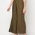 Rayon flared slip-on palazzo,dark green,(s,m,l,xl,2xl,3xl)