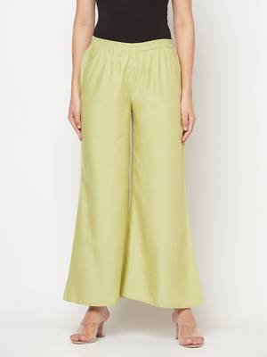 Rayon flared slip-on palazzo,pista,(s,m,l,xl,2xl,3xl) 1