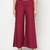 Rayon flared slip-on palazzo,wine,(s,m,l,xl,2xl,3xl)