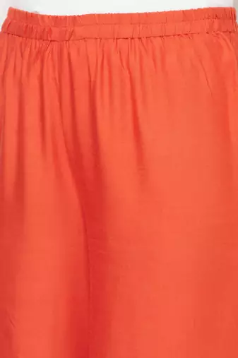 Rayon flared slip-on palazzo,rust,(s,m,l,xl,2xl,3xl)