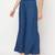 Rayon flared slip-on palazzo,blue,(s,m,l,xl,2xl,3xl)