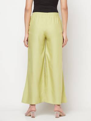 Rayon flared slip-on palazzo,pista,(s,m,l,xl,2xl,3xl) 4