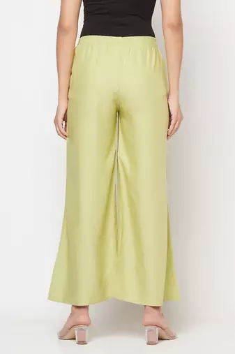 Rayon flared slip-on palazzo,pista,(s,m,l,xl,2xl,3xl)