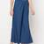 Rayon flared slip-on palazzo,blue,(s,m,l,xl,2xl,3xl)
