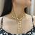 kundan necklace set with stud earrings