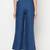 Rayon flared slip-on palazzo,blue,(s,m,l,xl,2xl,3xl)
