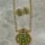 green long kundan necklace set