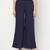 Rayon flared slip-on palazzo,navy blue,(s,m,l,xl,2xl,3xl)