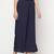 Rayon flared slip-on palazzo,navy blue,(s,m,l,xl,2xl,3xl)