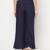 Rayon flared slip-on palazzo,navy blue,(s,m,l,xl,2xl,3xl)