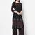 Rayon block print straight kurta palazzo set,black,(s,m,l,xl,2xl,3xl)