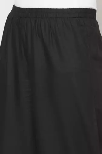 Rayon flared slip-on palazzo,black,(s,m,l,xl,2xl,3xl)