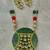 green kundan necklace set