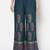 Rayon block print flared slip-on palazzo,teal blue,(s,m,l,xl,2xl,3xl)