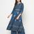 Rayon block print flared slip-on palazzo,blue,(s,m,l,xl,2xl,3xl)