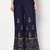 Rayon block print flared slip-on palazzo,navy blue,(s,m,l,xl,2xl,3xl)