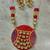 red kundan necklace set