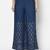 Rayon gold print flared slip-on palazzo,blue,(s,m,l,xl,2xl,3xl)