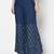 Rayon gold print flared slip-on palazzo,blue,(s,m,l,xl,2xl,3xl)
