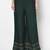 Rayon flared slip-on palazzo,bottle green,(s,m,l,xl,2xl,3xl)