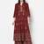 Rayon block print flared slip-on palazzo,maroon,(s,m,l,xl,2xl,3xl)