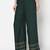 Rayon flared slip-on palazzo,bottle green,(s,m,l,xl,2xl,3xl)